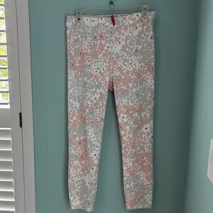 SPANX Women's Skinny Jeans - Pink and White and gray- Medium
